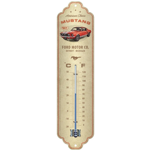 Thermometer "Ford Mustang GT 1967 Rot"
