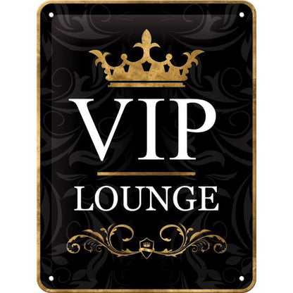 Blechschild 15x20. VIP Lounge