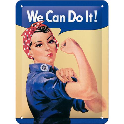 Blechschild 15x20. We can do it, USA