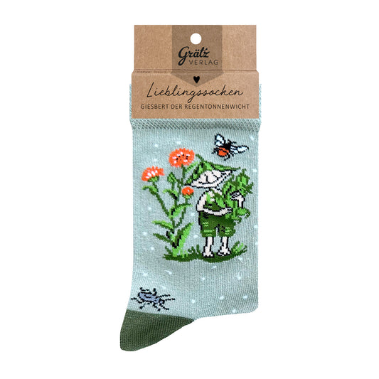 Lieblingssocken "Giesbert Regenwurm"
