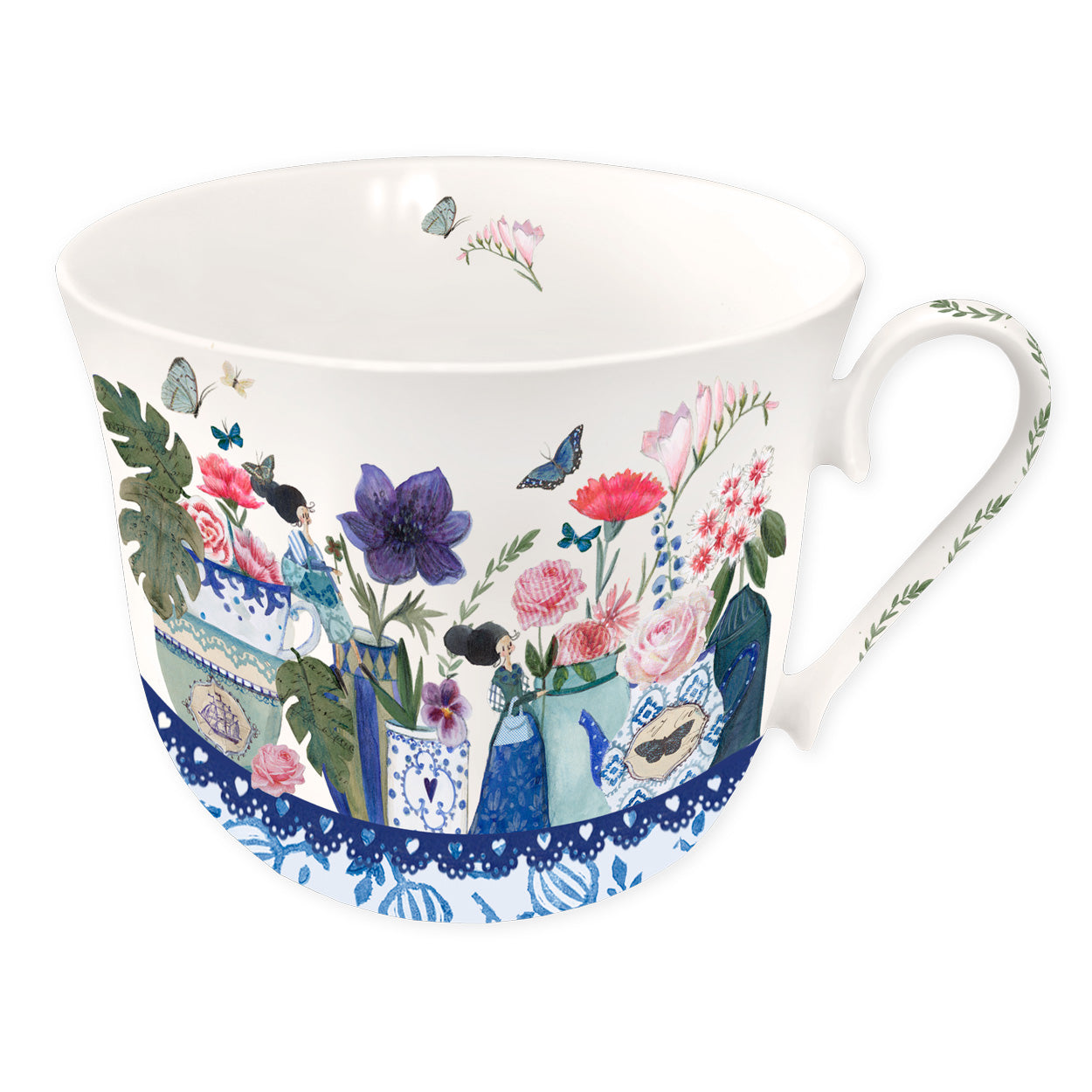 Tasse "Blaue Blumen"