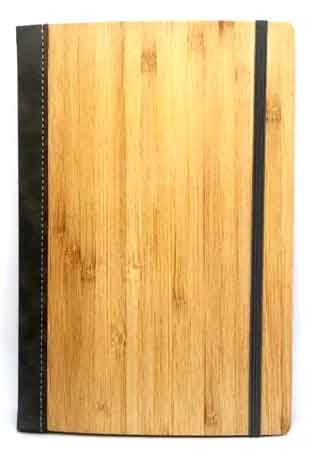 Notizbuch Bambus, Dark Grey (liniert)