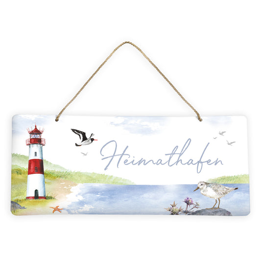 Dekoschild "Heimathafen" (35 x 15 cm)