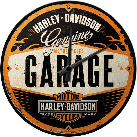 Wanduhr "Harley-Davidson Genuine Garage" (Ø 31.0 cm)