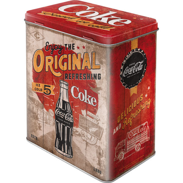 Vorratsdose L "Coca-Cola - Original Coke Highway 66" (14 x 20 x 10 cm)