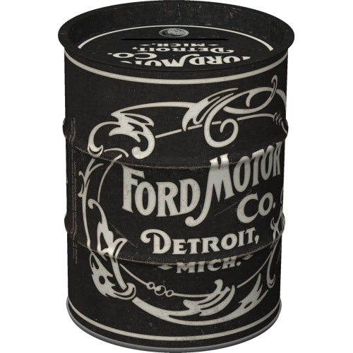 Spardose Ölfass "Ford Vintage" (11.7 x 9.3 x 9.9 cm)