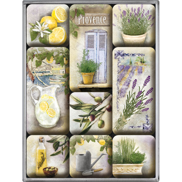 Magnet-Set "Home & Country Mediterranean" (9 Stk. verschiedene Muster)