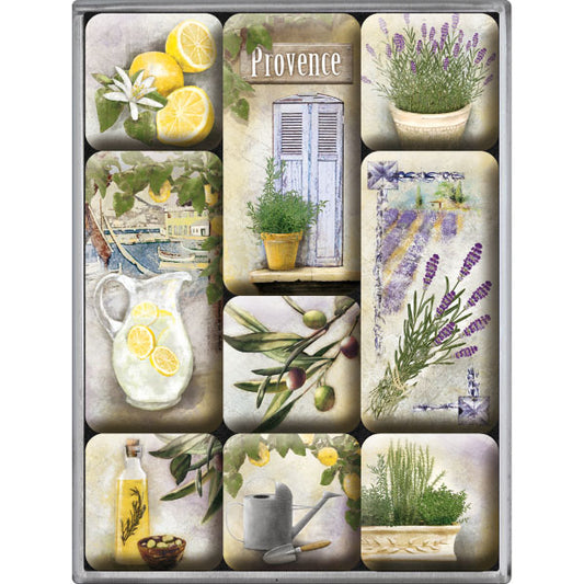 Magnet-Set "Home & Country Mediterranean" (9 Stk. verschiedene Muster)