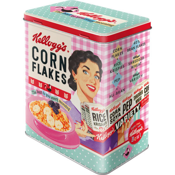 Vorratsdose L "Kellogg's / Happy Hostess Corn Flakes" (14 x 20 x 10 cm)
