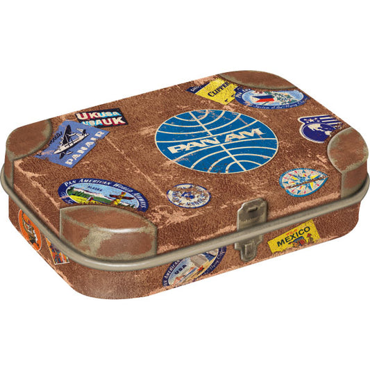 Pillendose "Pan Am - Travel Stickers" (6 x 4 x 1.6 cm)