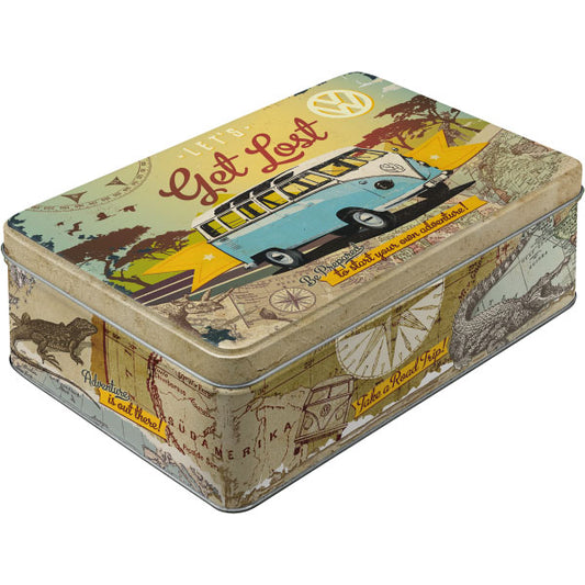 Vorratsdose "Volkswagen VW Bulli - Let's Get Lost" (16 x 23 x 7 cm)