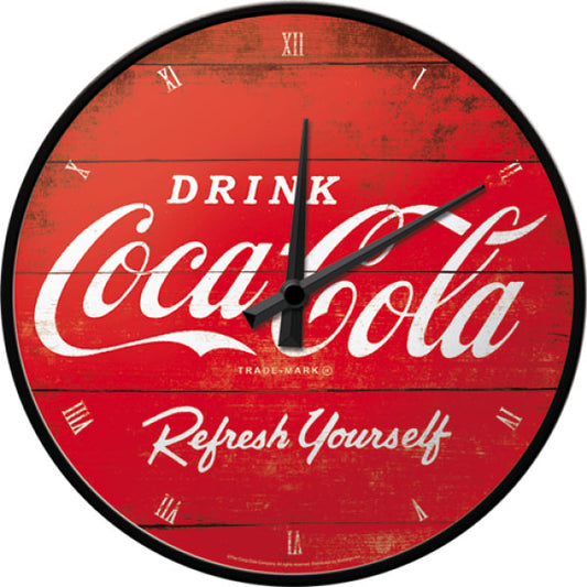 Wanduhr "Coca-Cola - Refresh Yourself" (Ø 31.0 cm)