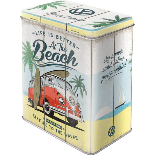 Vorratsdose L "Volkswagen VW Bulli - Beach" (14 x 20 x 10 cm)