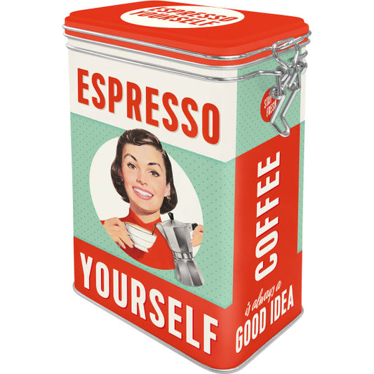 Aufbewahrungsdose "Espresso Yourself" (11 x 18 x 7.5 cm)