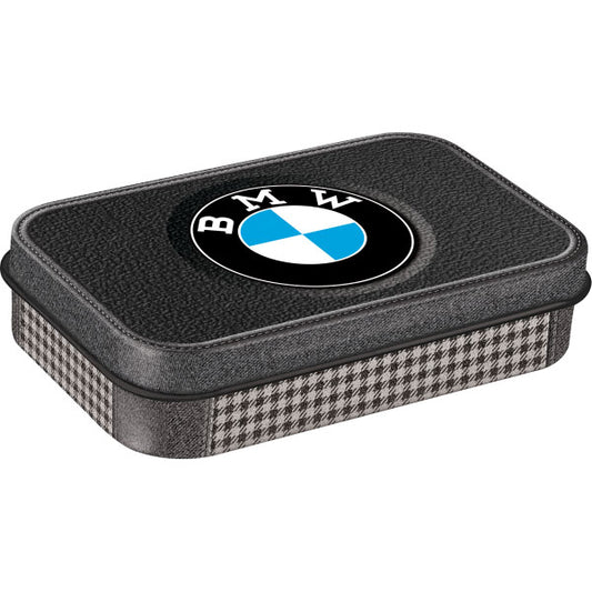 Pillendose XL "BMW Classic Pepita" (10 x 6 x 2 cm)