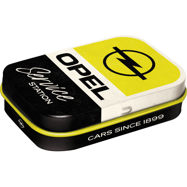 Pillendose "Opel Service" (6 x 4 x 1.6 cm)