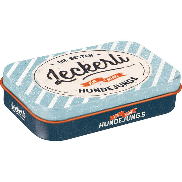 Leckerli-Dose "Leckerli Hundejungs" (6 x 10 x 2 cm)