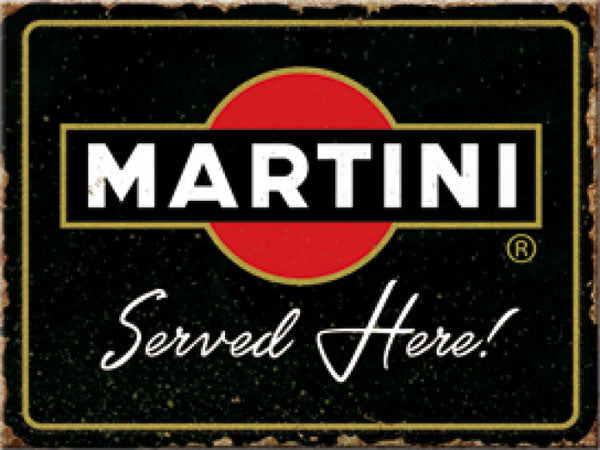 Magnet "Martini - Served Here" (4 x 4 x 0.2 cm)
