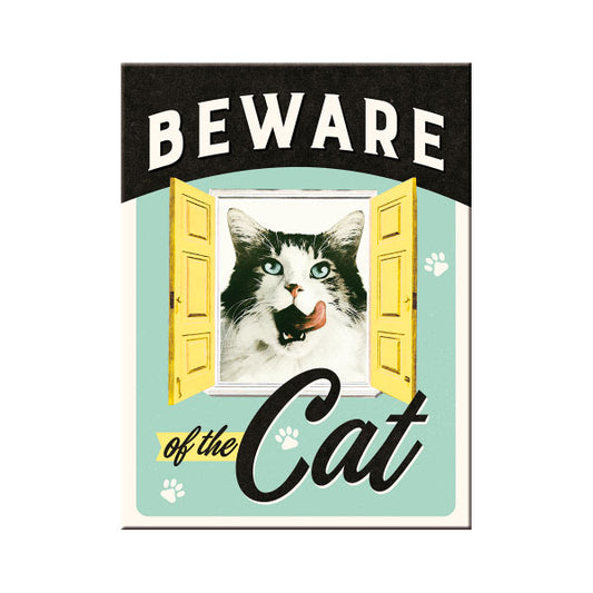 Magnet "Beware of the Cat"