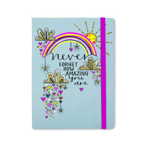 Notizbuch "Never forget how amazing you"