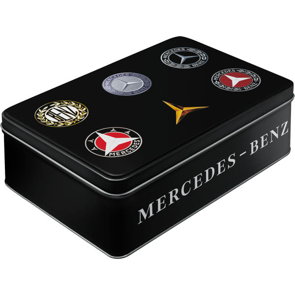 Vorratsdose "Mercedes-Benz - Logo Evolution" (16 x 23 x 7 cm)