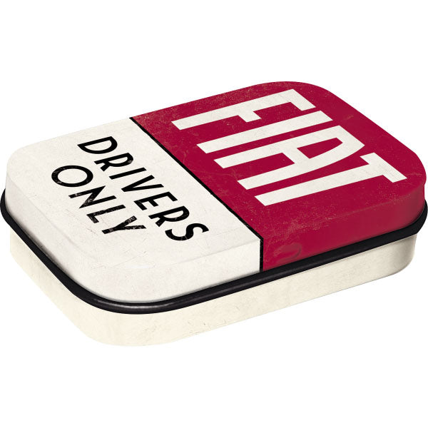Pillen-Dose "Fiat Drivers Only" (6 x 4 x 1.6 cm)