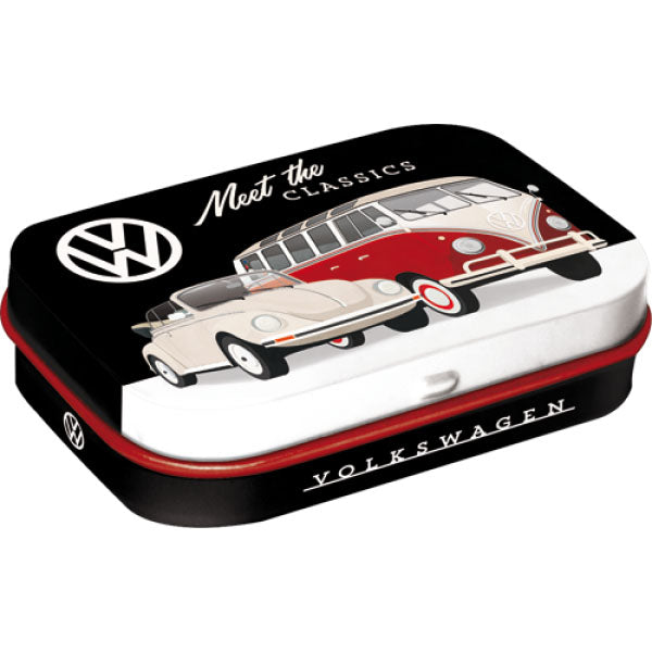 Pillendose "Volkswagen - Meet The Classics" (6 x 4 x 1.6 cm)