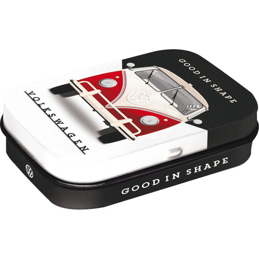 Pillendose "Volkswagen VW - Good in Shape" (6 x 4 x 1.6 cm)