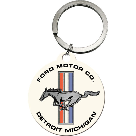 Schlüsselanhänger "Ford Mustang", rund