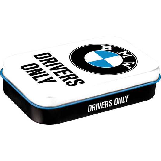 Pillendose XL "BMW Drivers Only" (10 x 6 x 2 cm)