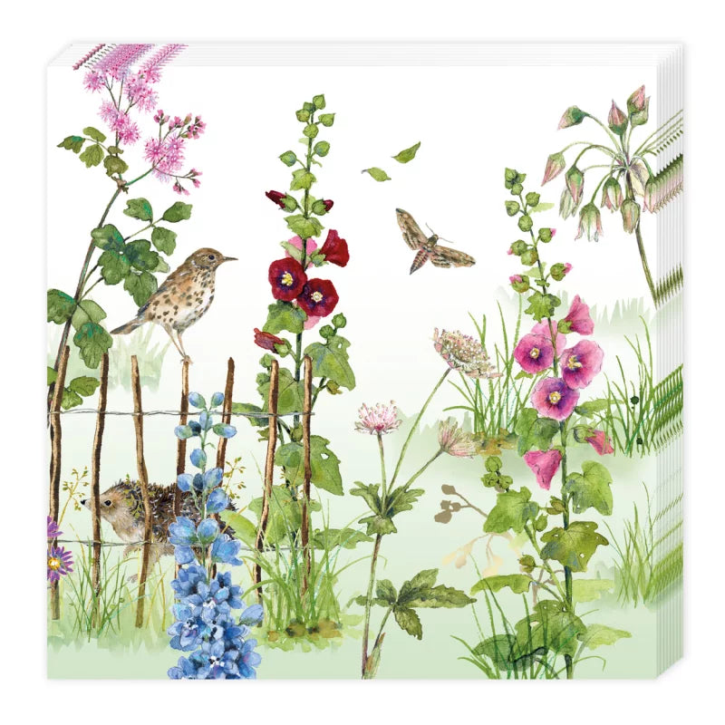 Serviette Stockrosen (20 Stk.)