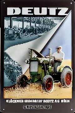 Blechschild "Farmlands - Deutz Klöckner" (30 x 20 cm)