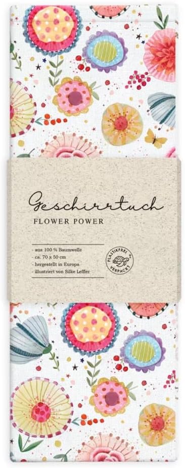 Geschirrtuch "Flower Power"