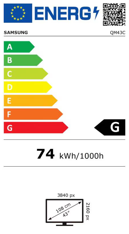 Samsung Smart Signage QB43C (UHD, 43")