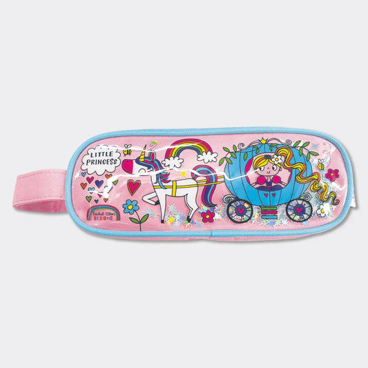 Glitzer-Federmäppchen mit Tragegriff "Little Princess"