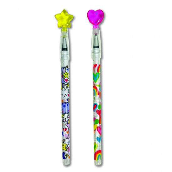 Gelstift (2-fach assortiert "Herzen & Regenbögen", "Sterne & Monde")
