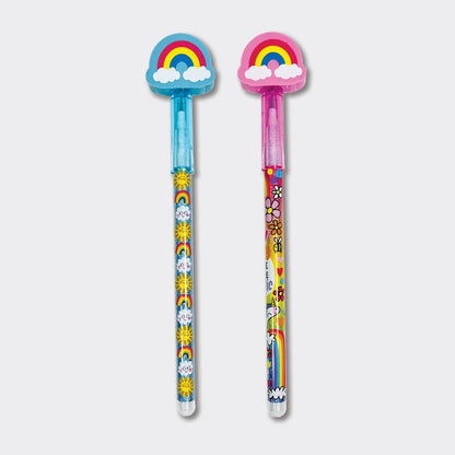 Bleistifte mit Regenbogen-Radiergummi