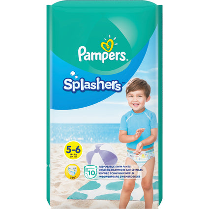 Pampers Badewindeln "Splashers", Grösse 5-6 (14+ kg, 10 Stk.)