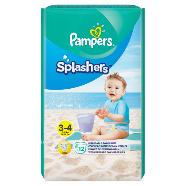 Pampers Badewindeln "Splashers", Grösse 3-4 (6-11 kg, 12 Stk.)