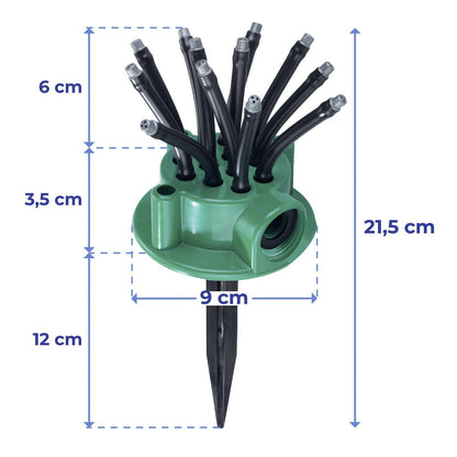 Maximex Gartensprinkler "Flex" (mit 12 flexiblen Schläuchen)