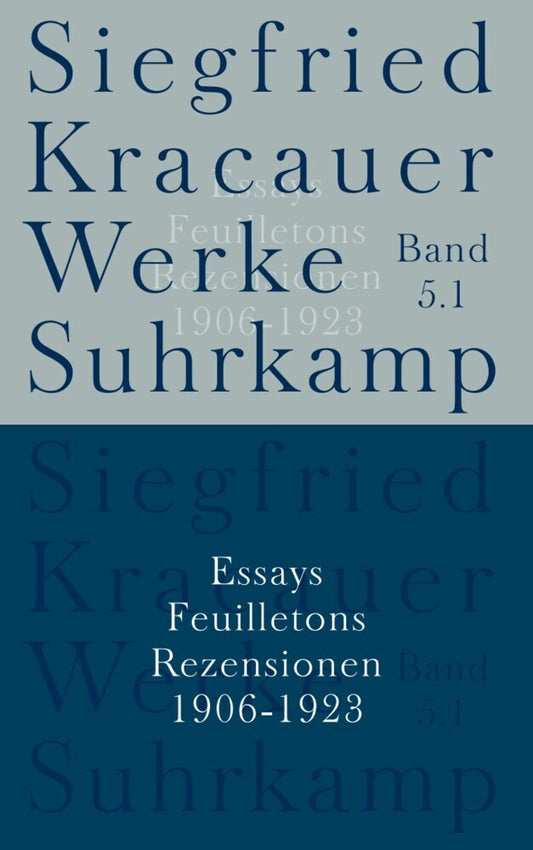 Werke in neun Bänden, 4 Teile (Siegfried Kracauer)