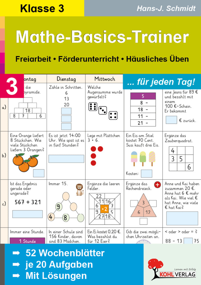 Mathe-Basics-Trainer / Klasse 3 (Hans J Schmidt)