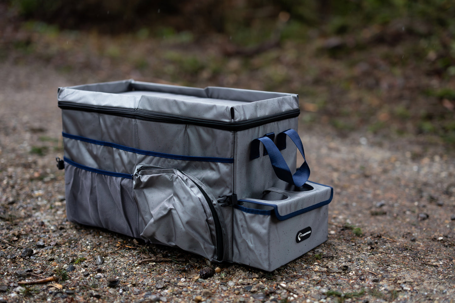 Funnyroad Kühltasche 40 L (silber/blau, zusammenfaltbar)