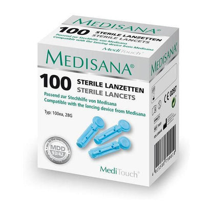 Medisana Blutlanzetten für MediTouch2 Modelle Blutzuckerlanzetten (100Stück)
