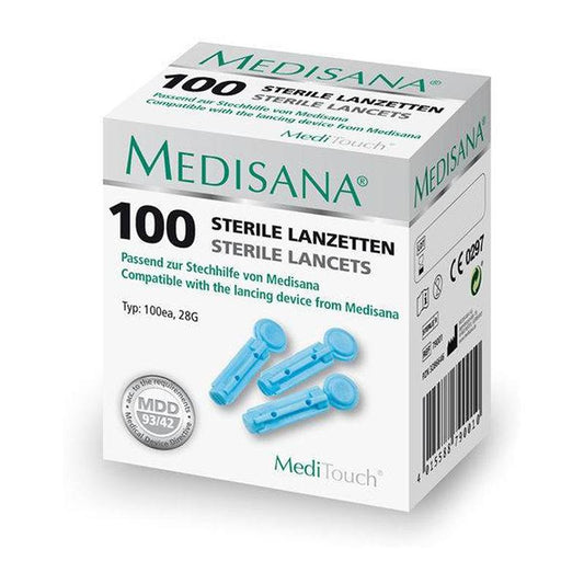 Medisana Blutlanzetten für MediTouch2 Modelle Blutzuckerlanzetten (100Stück)
