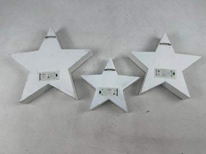 LED-Sterne "Xmas" weiss (3er-Set)