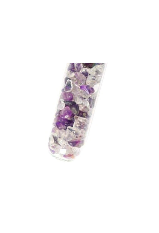 Edelstein Wasserstab "Inspiration & Phantasie" (Amethyst & Bergkristall)