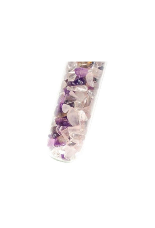 Edelstein Wasserstab "Basis - Vital - Mischung Erholung" (Amethyst, Rosenquarz & Bergkristall)
