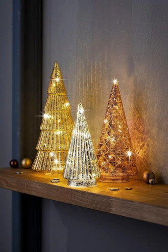 LED-Tannen "Sparkle", 3er-Set