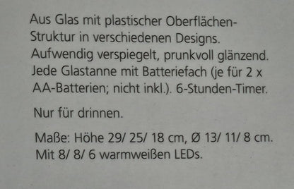 LED-Tannen "Sparkle", 3er-Set
